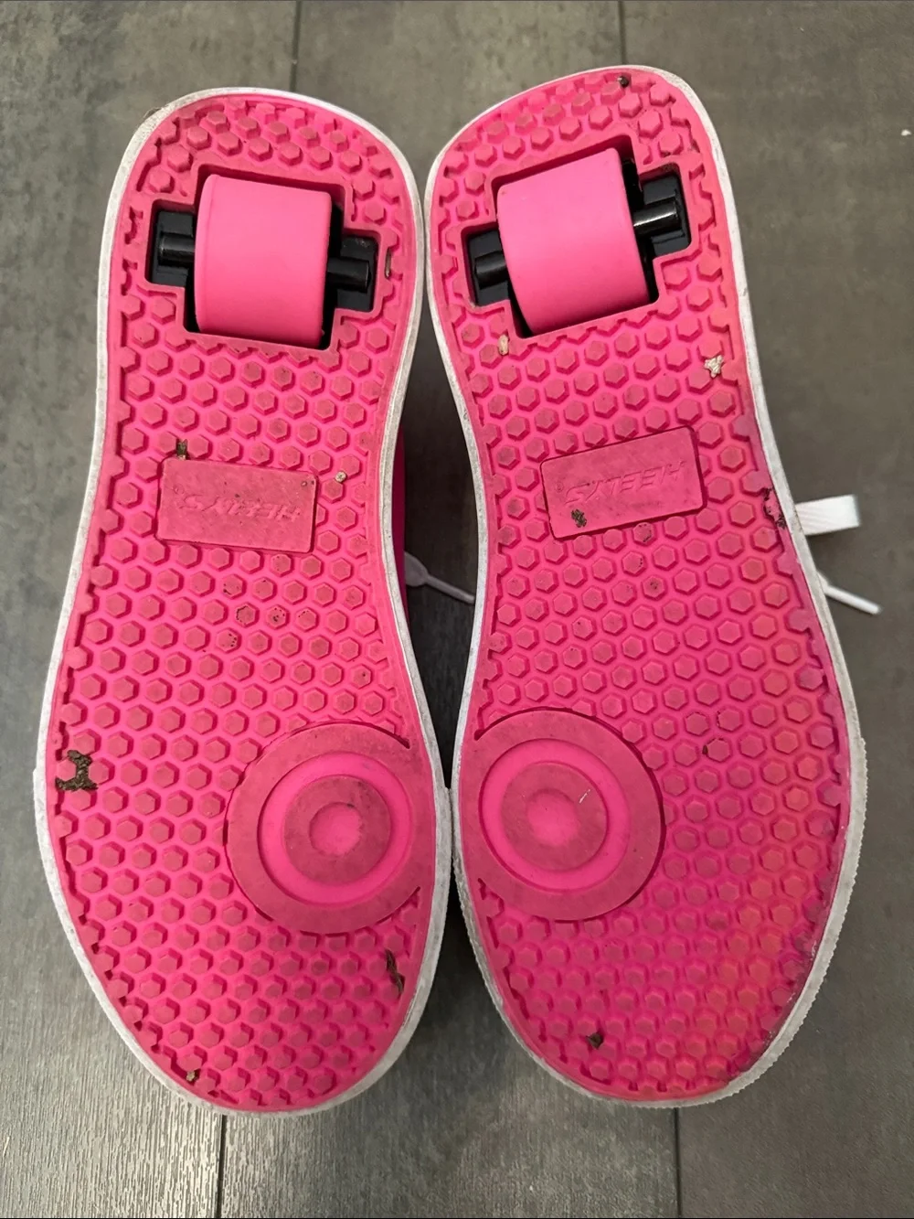 Heelys Hot Pink Canvas Lace-Up Wheeled Sneakers